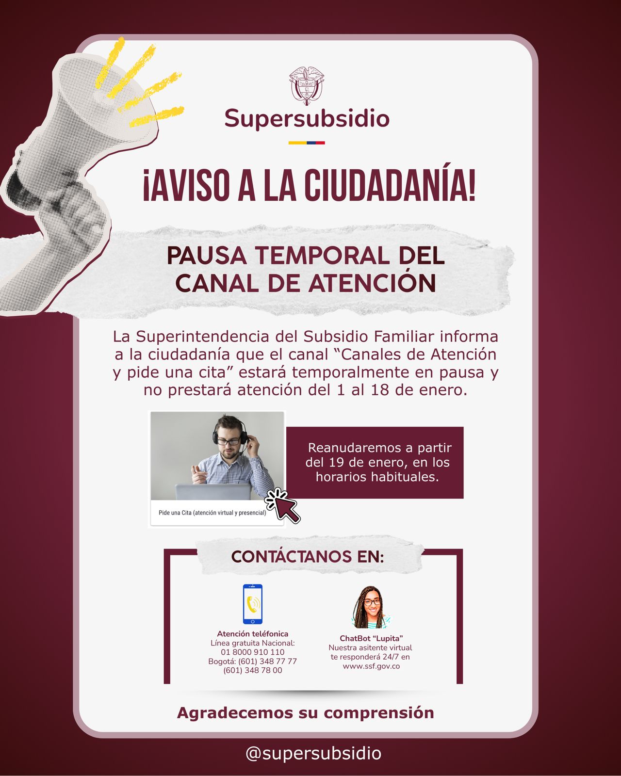 Indisponibilidad de Servicios